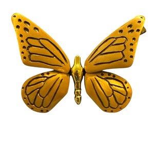 Vintage Brass Butterfly Door Knocker   Michael Healy 97 EUC